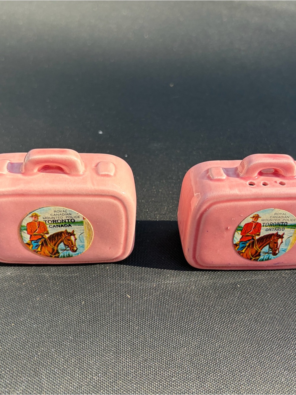 Pink Vintage-Style Toy Suitcase Salt and Pepper Shakers - Kids Toys